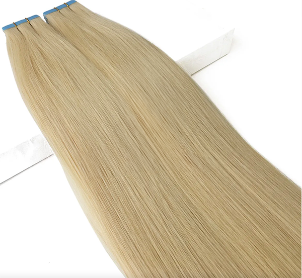 Luxury Hand-Tied Wefts – Straight – Vanilla Marshmallow Blonde #22