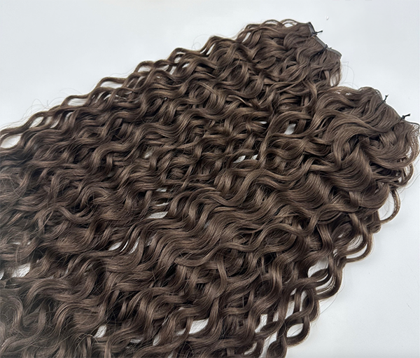 Elite Wefts – Curly – Walnut Brown #3