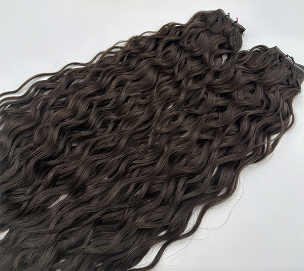 Luxury Hand-Tied Wefts – Wavy – Chocolate Truffle #2