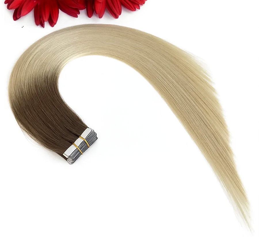 Luxury Hand-Tied Wefts – Straight – Vanilla Dipped Pecan #T8/60